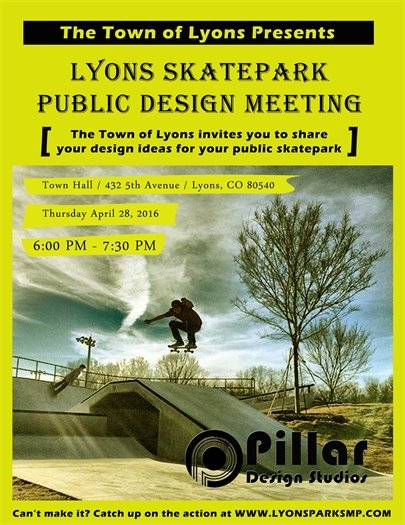 Lyons Skatepark Public Planning Meeting