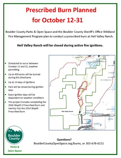 Heil Valley Ranch Prescribed Burn