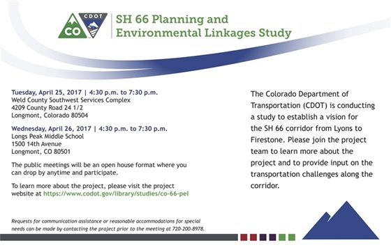 SH 66 Planning & Environmental Linkage Study