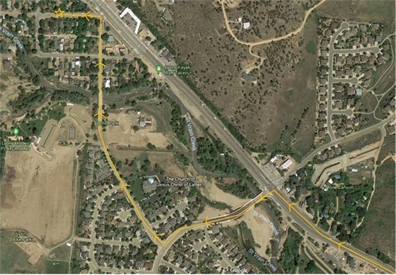 Modular Home Transport to 236 Evans, Feb. 20, 2019