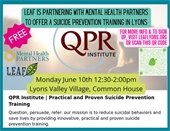 LEAF Suicide Prevention Training in Lyons
