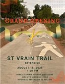Ribbon Cutting St Vrain Trail Extension